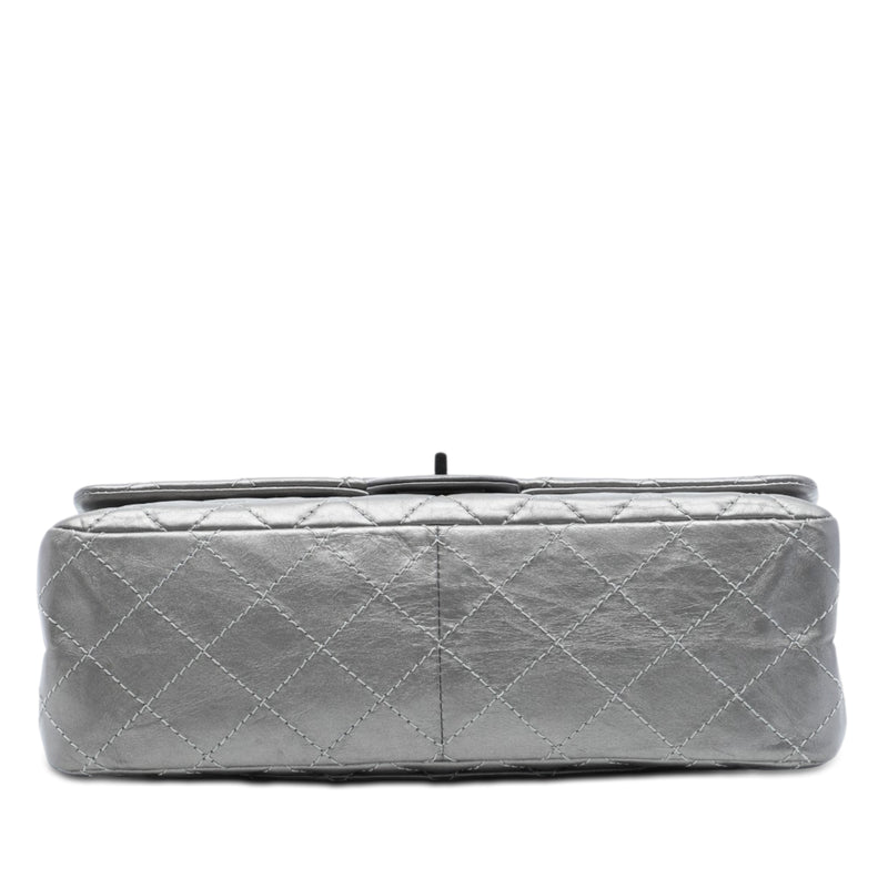 Quilted Metallic Aged Calfskin Reissue 2.55 Double Flap 226 - Image 3