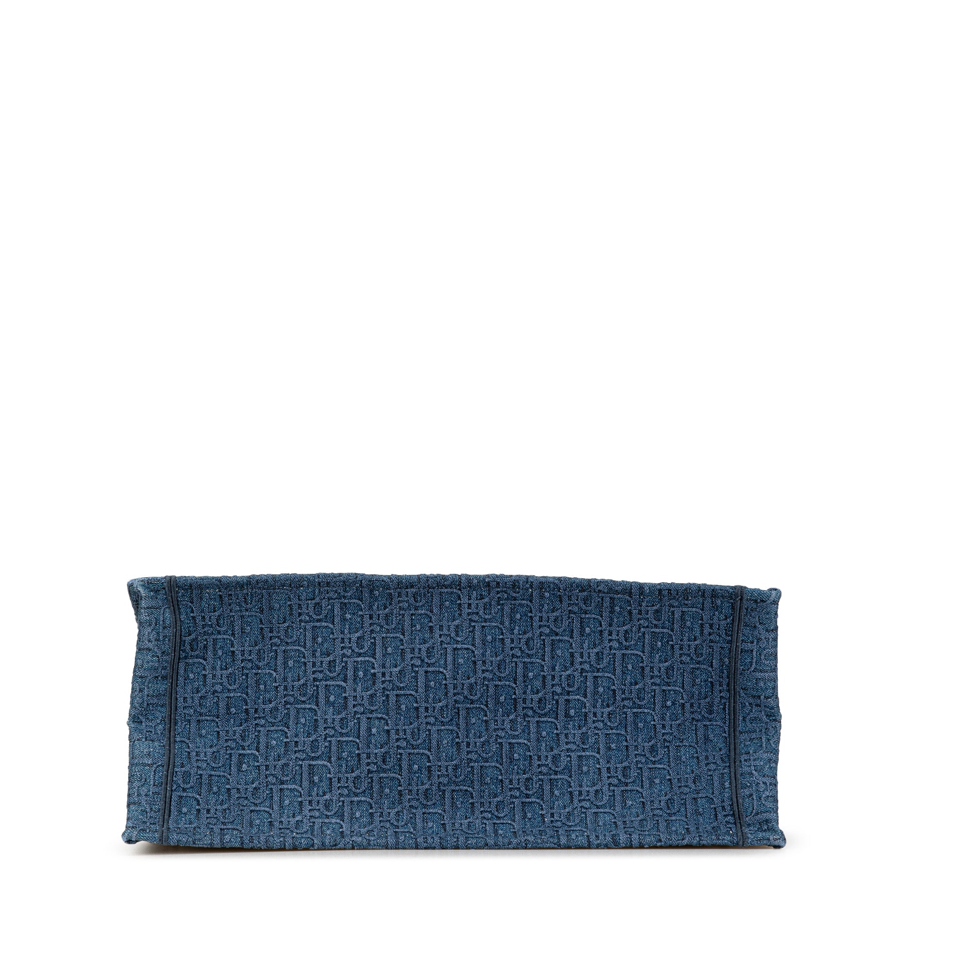 Large Oblique Denim Book Tote - Image 3