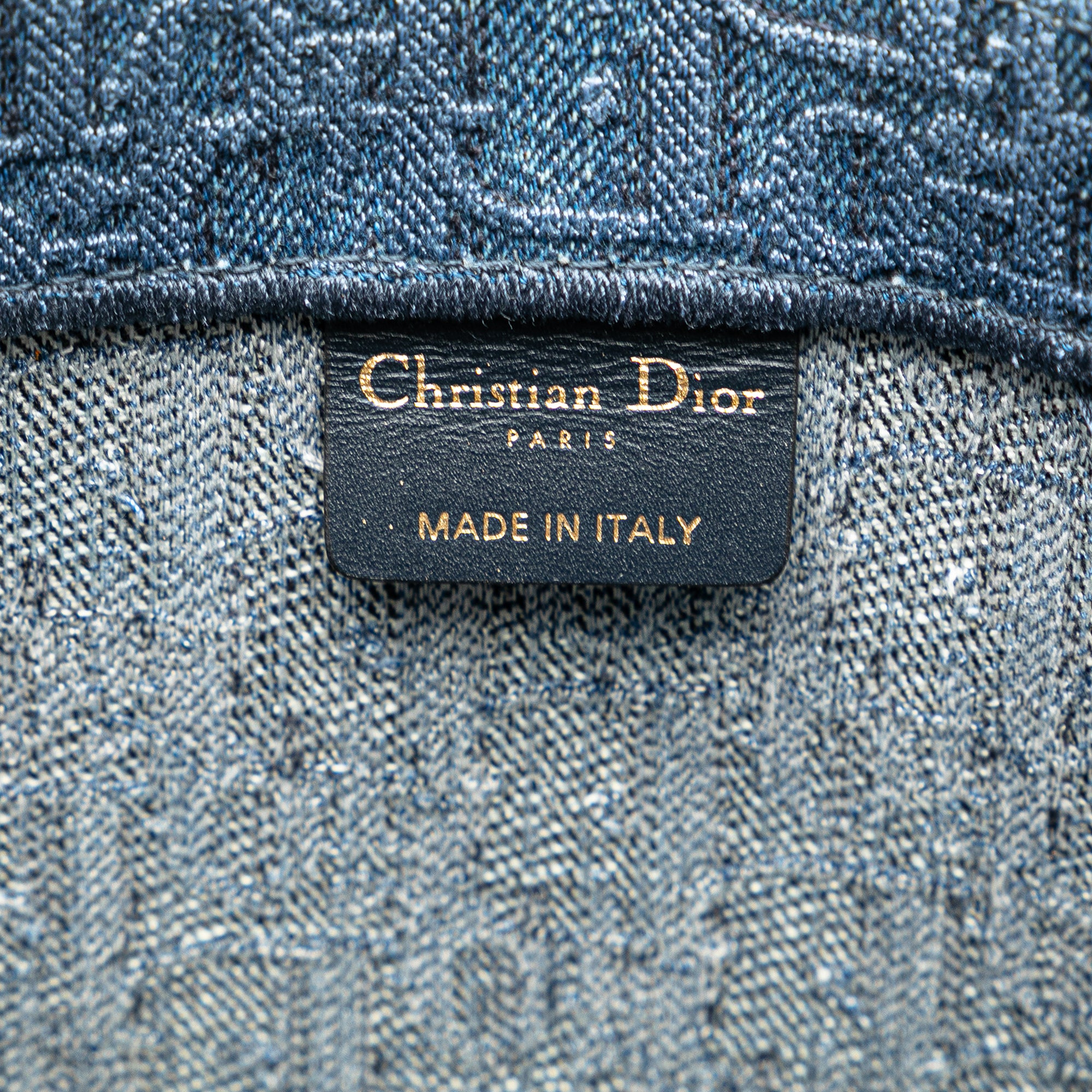 Large Oblique Denim Book Tote - Image 5