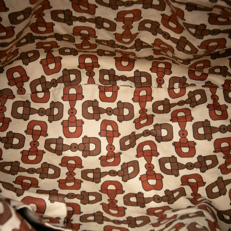Large Guccissima Trimmed Calfskin Bamboo Indy Satchel - Image 4