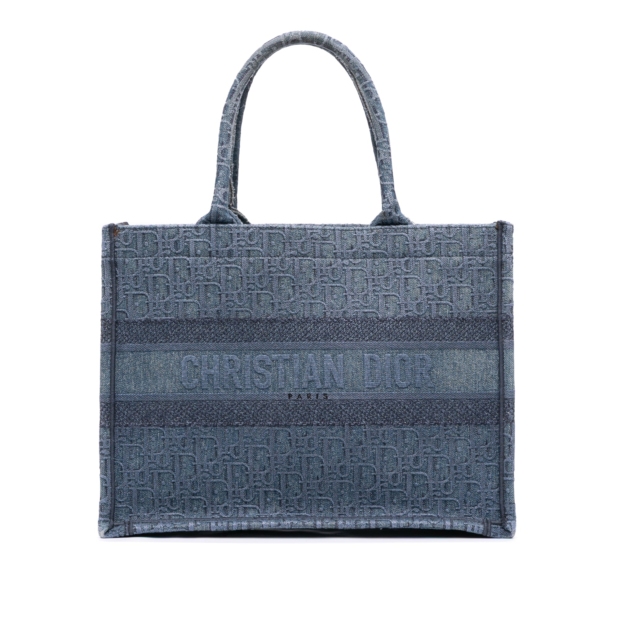 Medium Oblique Denim Book Tote - Image 1