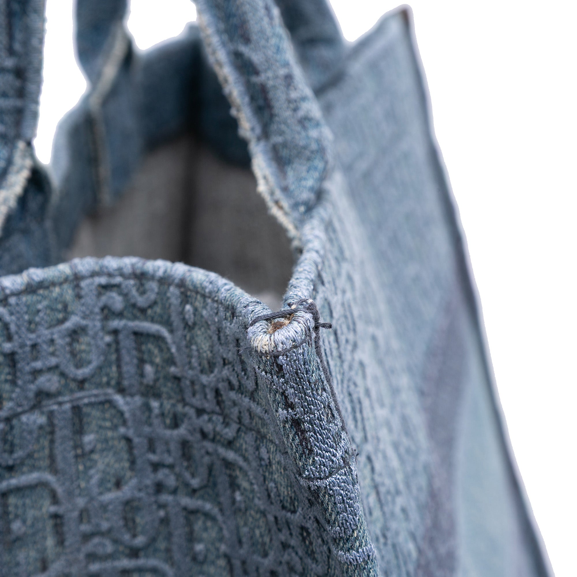 Medium Oblique Denim Book Tote - Image 10