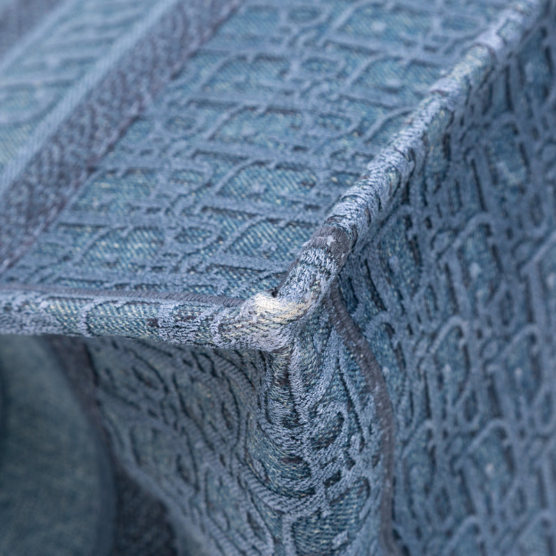 Medium Oblique Denim Book Tote - Image 7