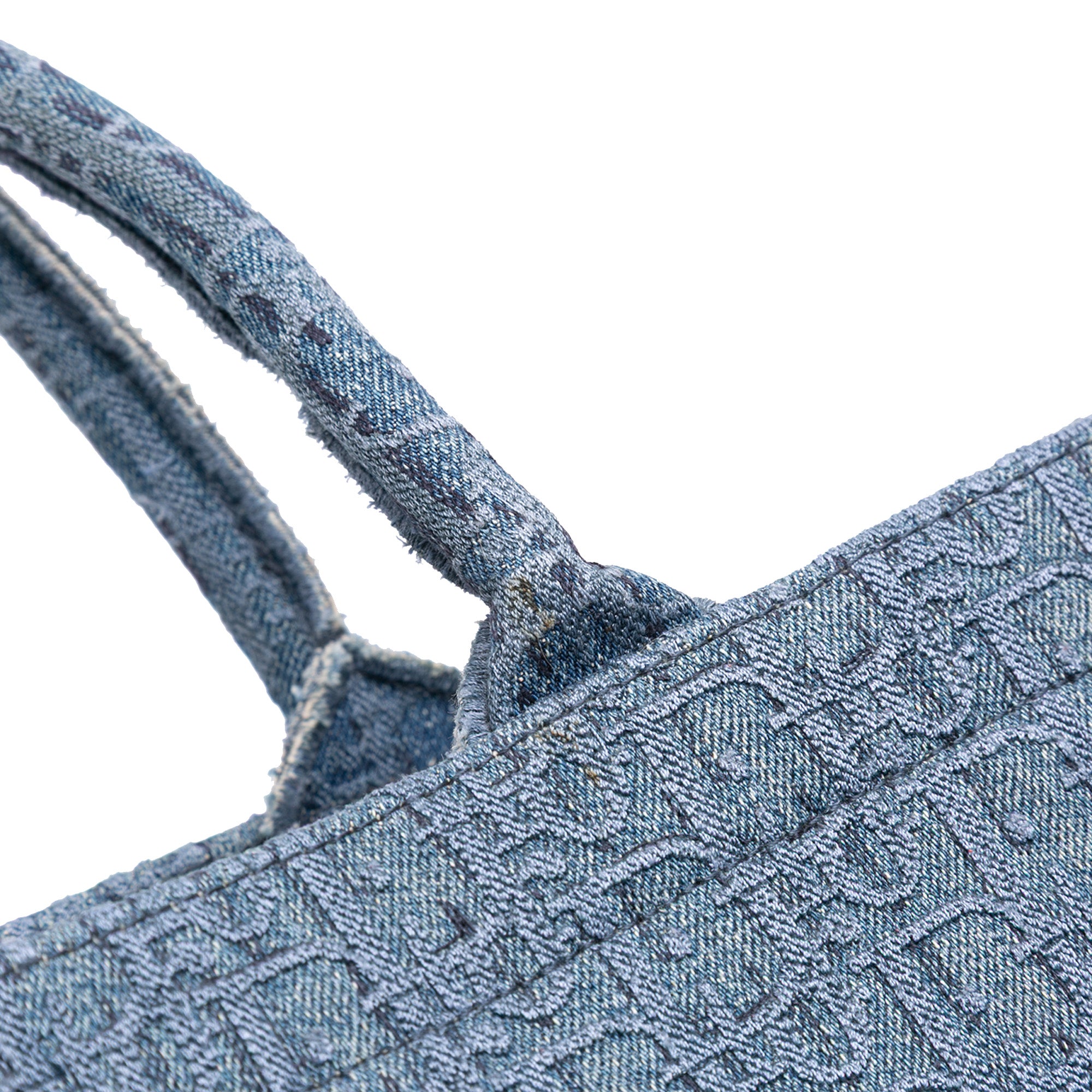 Medium Oblique Denim Book Tote - Image 8