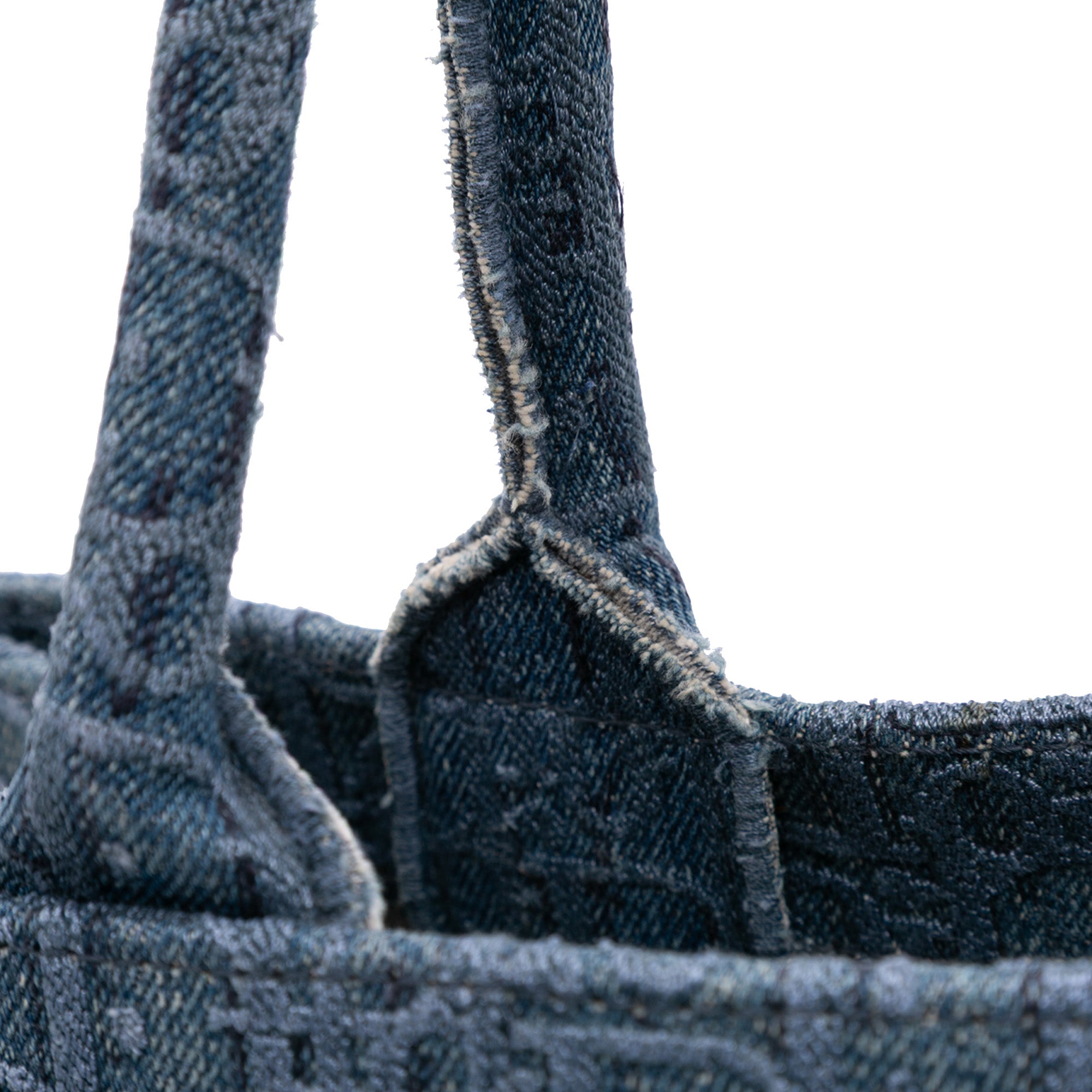 Medium Oblique Denim Book Tote - Image 9