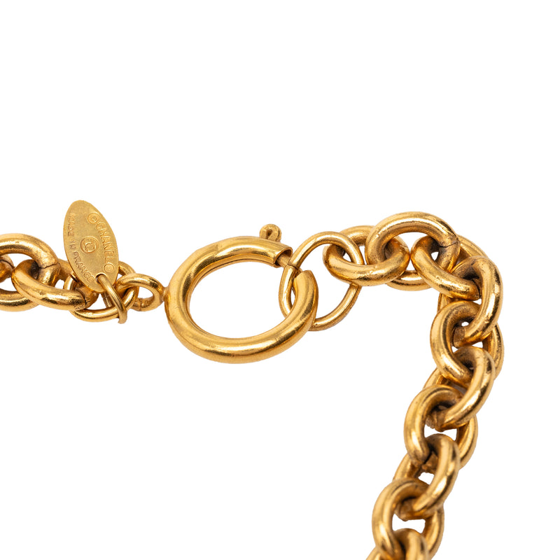 CC Gold Plated Medallion Collar Necklace - Image 3