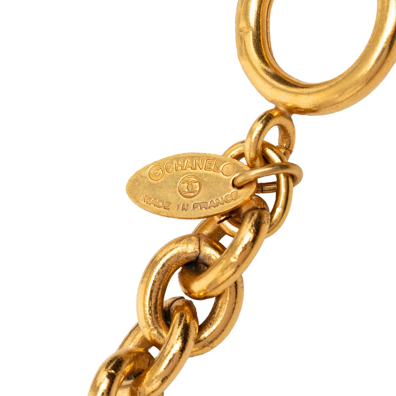 CC Gold Plated Medallion Collar Necklace - Image 4