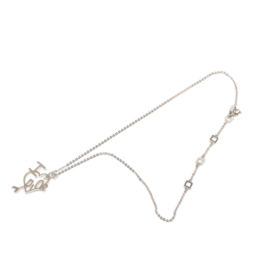 Brass I Love Dior Heart Arrow Pendant Necklace - Image 1