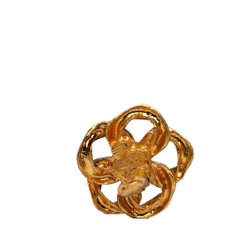 Gold Plated Chain Link Clip On Earrings - Image 3