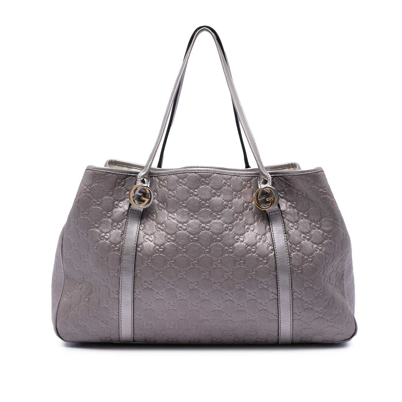 Large Metallic Guccissima Twins Tote - Image 1