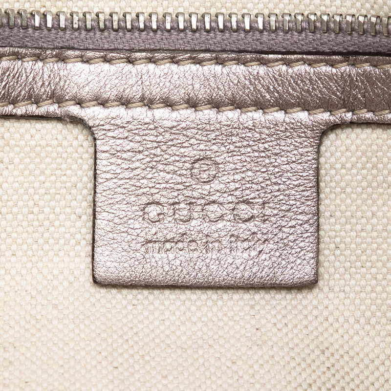Large Metallic Guccissima Twins Tote - Image 5