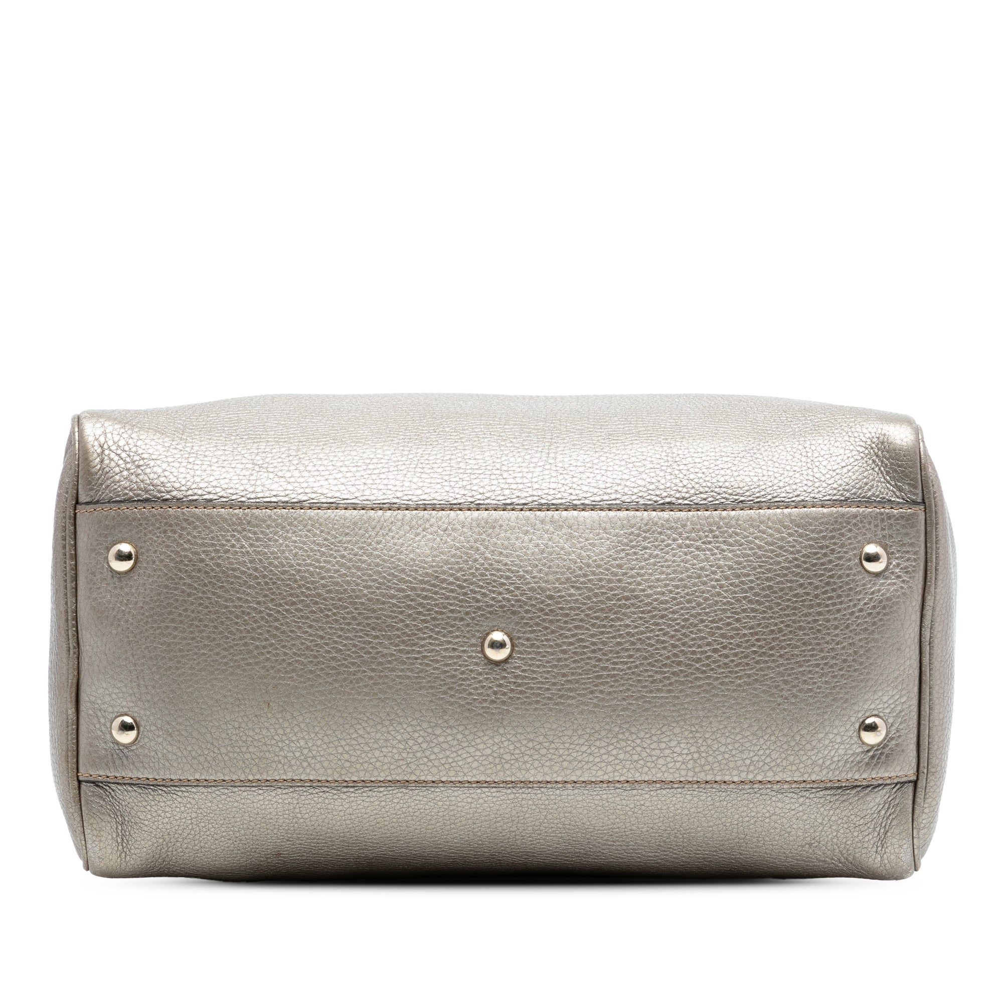 Medium Calfskin Bamboo Shopper Boston Bag - Image 3