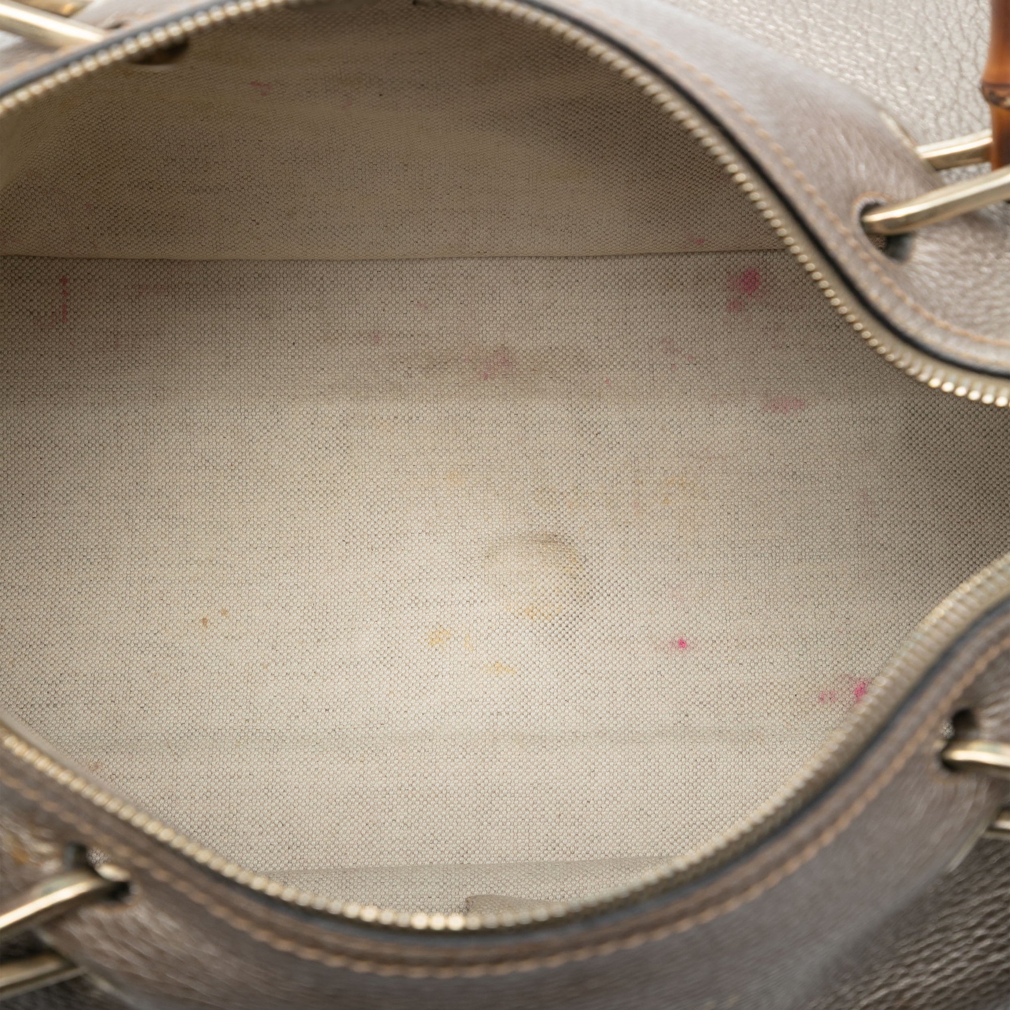 Medium Calfskin Bamboo Shopper Boston Bag - Image 4