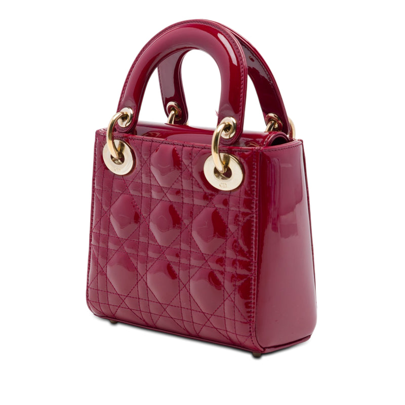 Mini Patent Cannage Lady Dior - Image 2