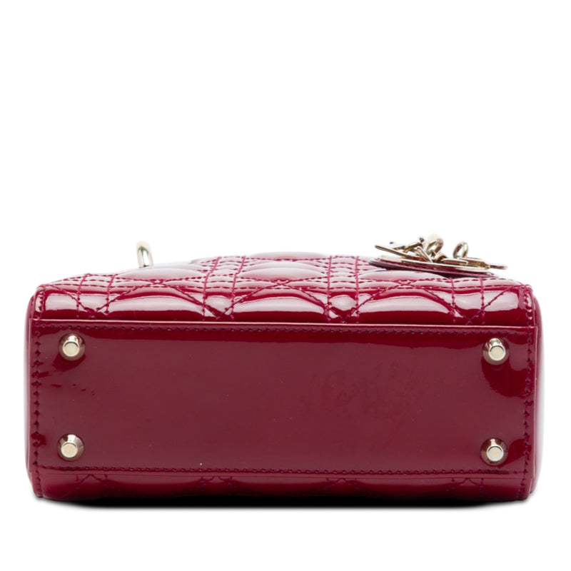 Mini Patent Cannage Lady Dior - Image 3