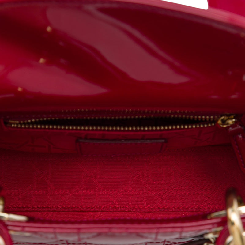 Mini Patent Cannage Lady Dior - Image 4