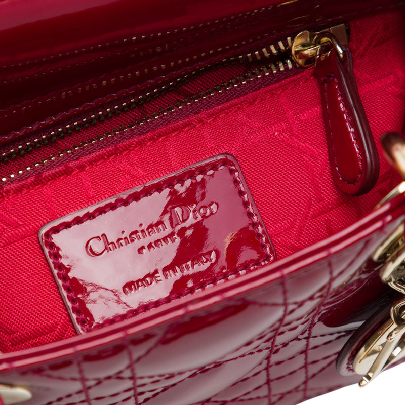 Mini Patent Cannage Lady Dior - Image 5