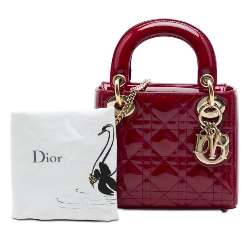 Mini Patent Cannage Lady Dior - Image 7