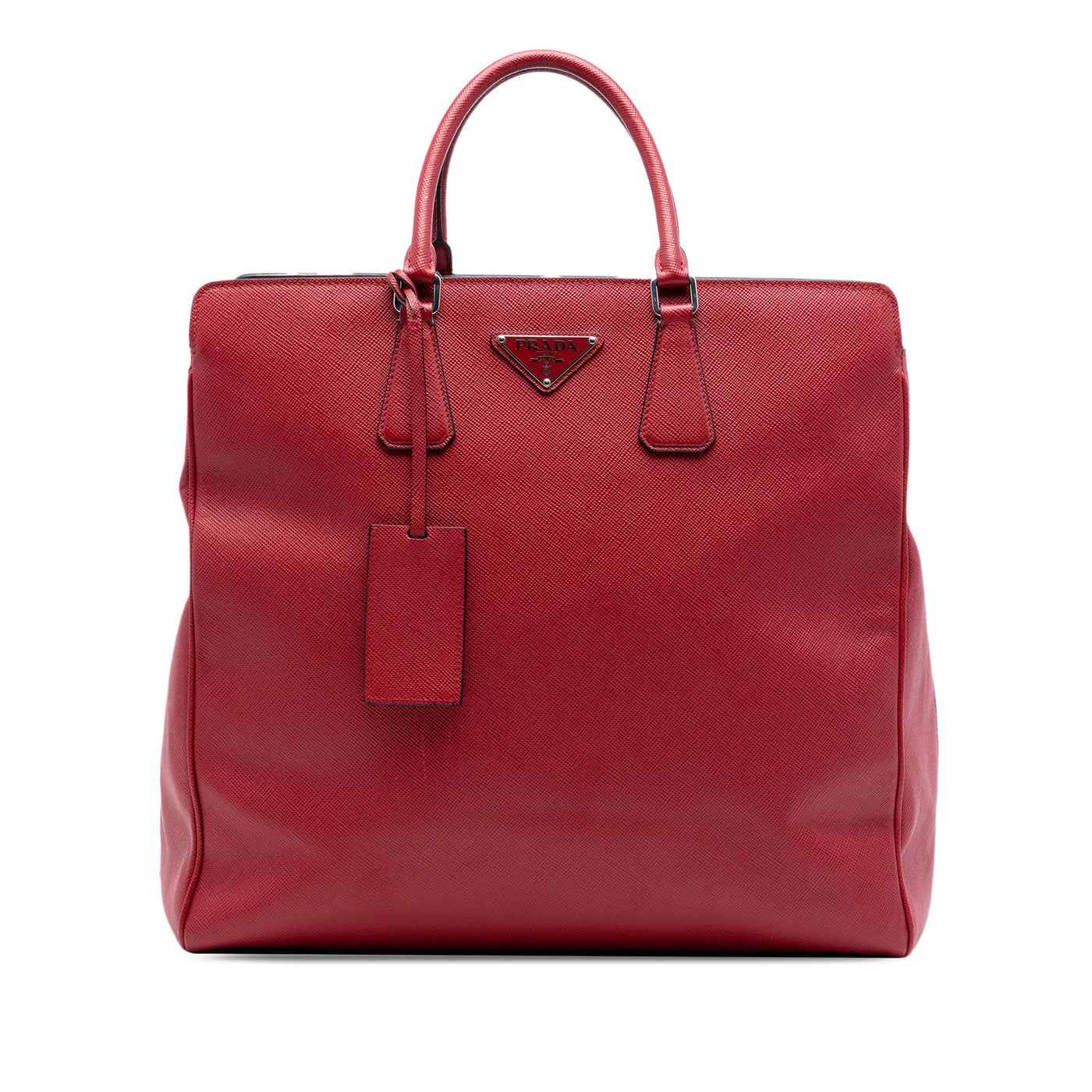 Saffiano Lux Double Handle Shopping Tote - Image 1