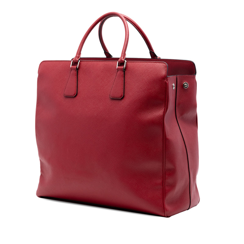 Saffiano Lux Double Handle Shopping Tote - Image 2