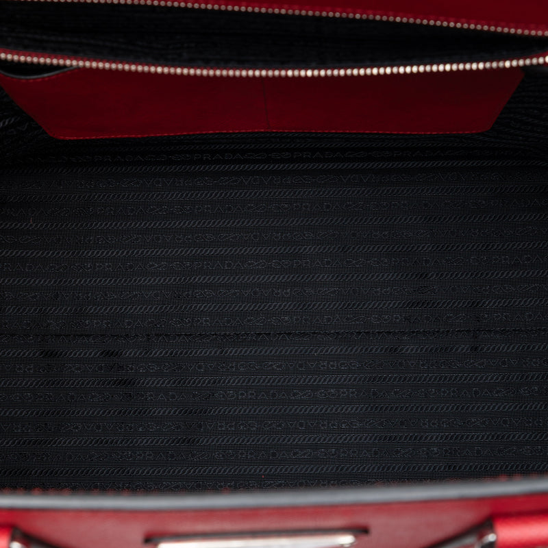 Saffiano Lux Double Handle Shopping Tote - Image 4