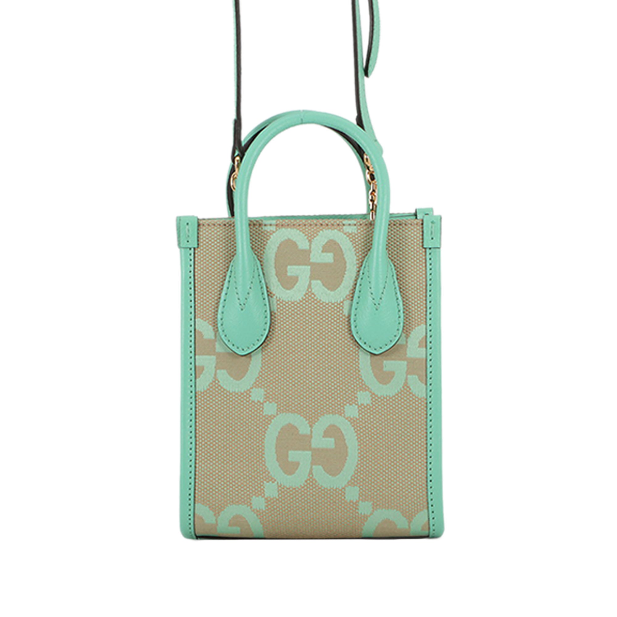 Mini Jumbo GG Canvas Interlocking G Satchel - Image 1