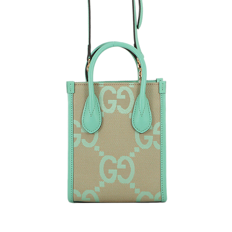 Mini Jumbo GG Canvas Interlocking G Satchel