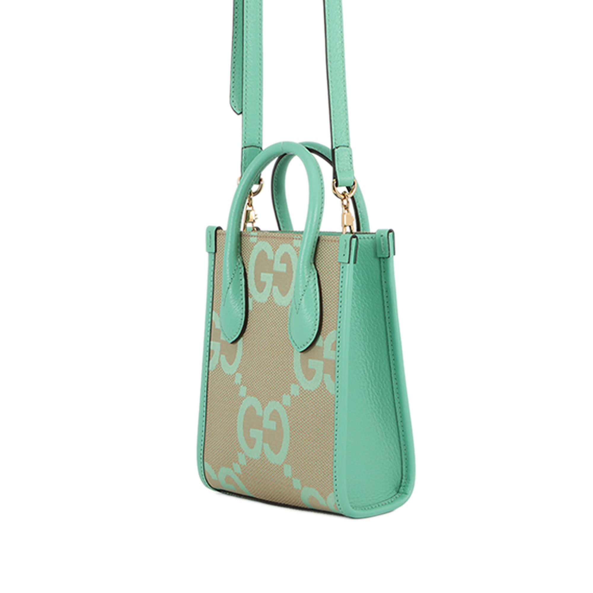 Mini Jumbo GG Canvas Interlocking G Satchel - Image 2