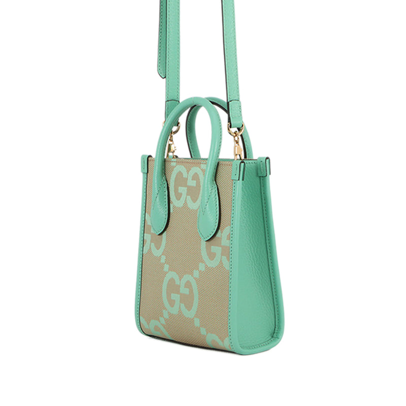 Mini Jumbo GG Canvas Interlocking G Satchel - Image 2