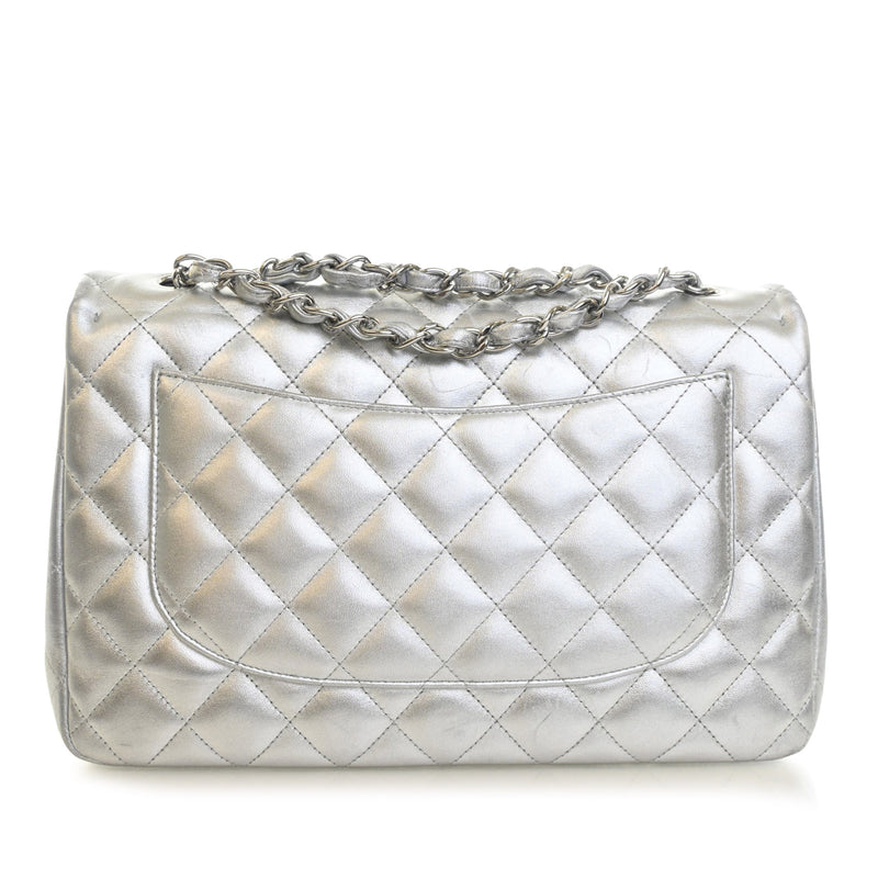 Jumbo Classic Metallic Lambskin Single Flap - Image 2