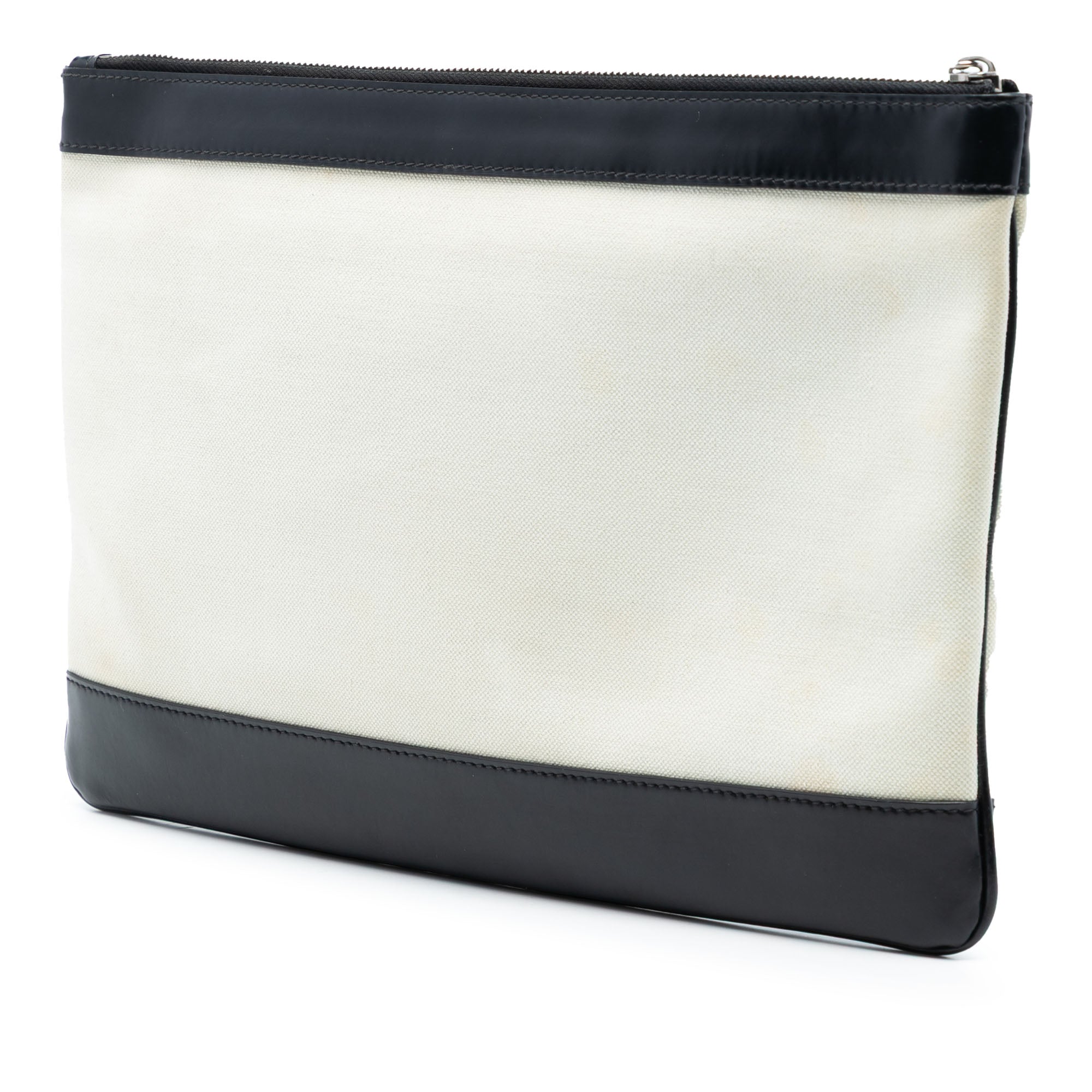 Canvas Navy Clip M Clutch - Image 2