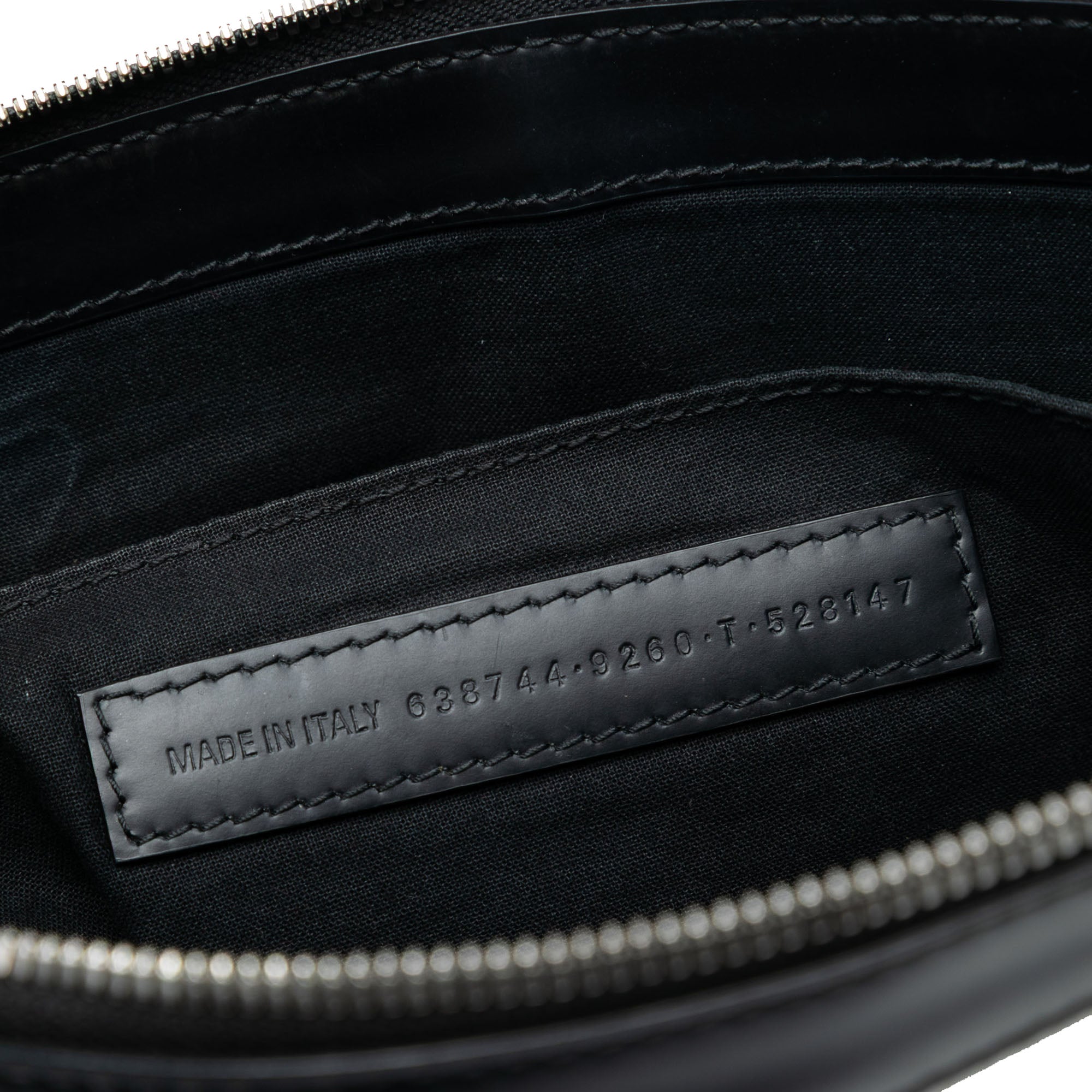 Canvas Navy Clip M Clutch - Image 6