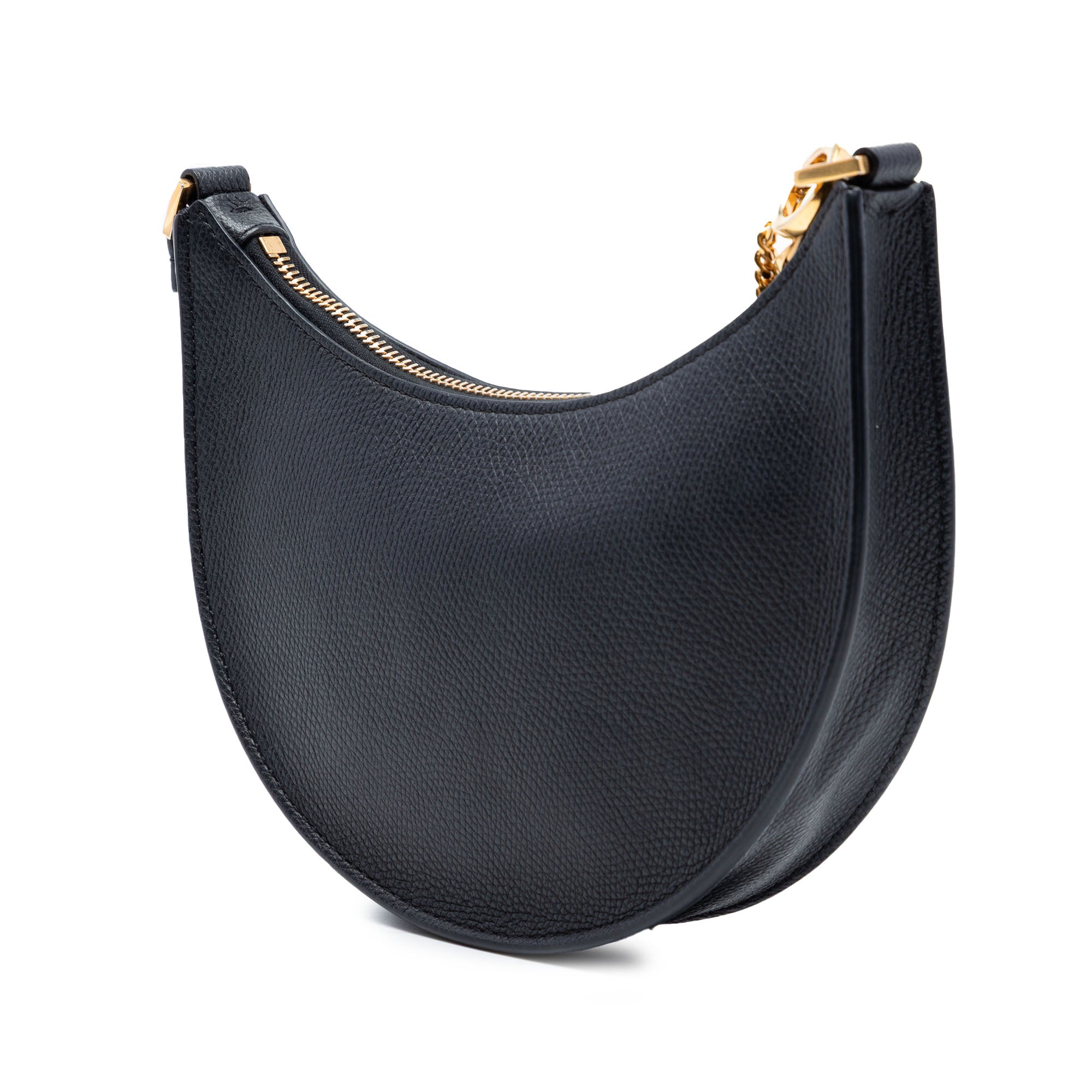 Mini Grainy Calfskin VLogo Hobo - Image 2