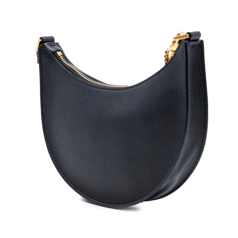 Mini Grainy Calfskin VLogo Hobo - Image 2