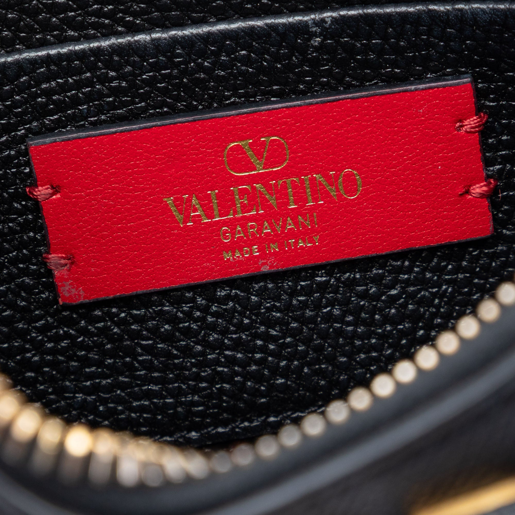 Mini Grainy Calfskin VLogo Hobo - Image 5