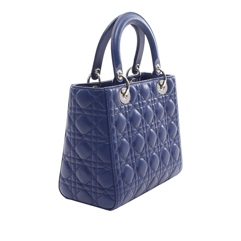 Medium Lambskin Cannage Lady Dior - Image 2