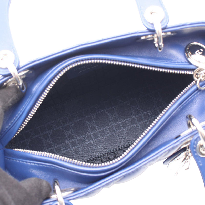 Medium Lambskin Cannage Lady Dior - Image 3