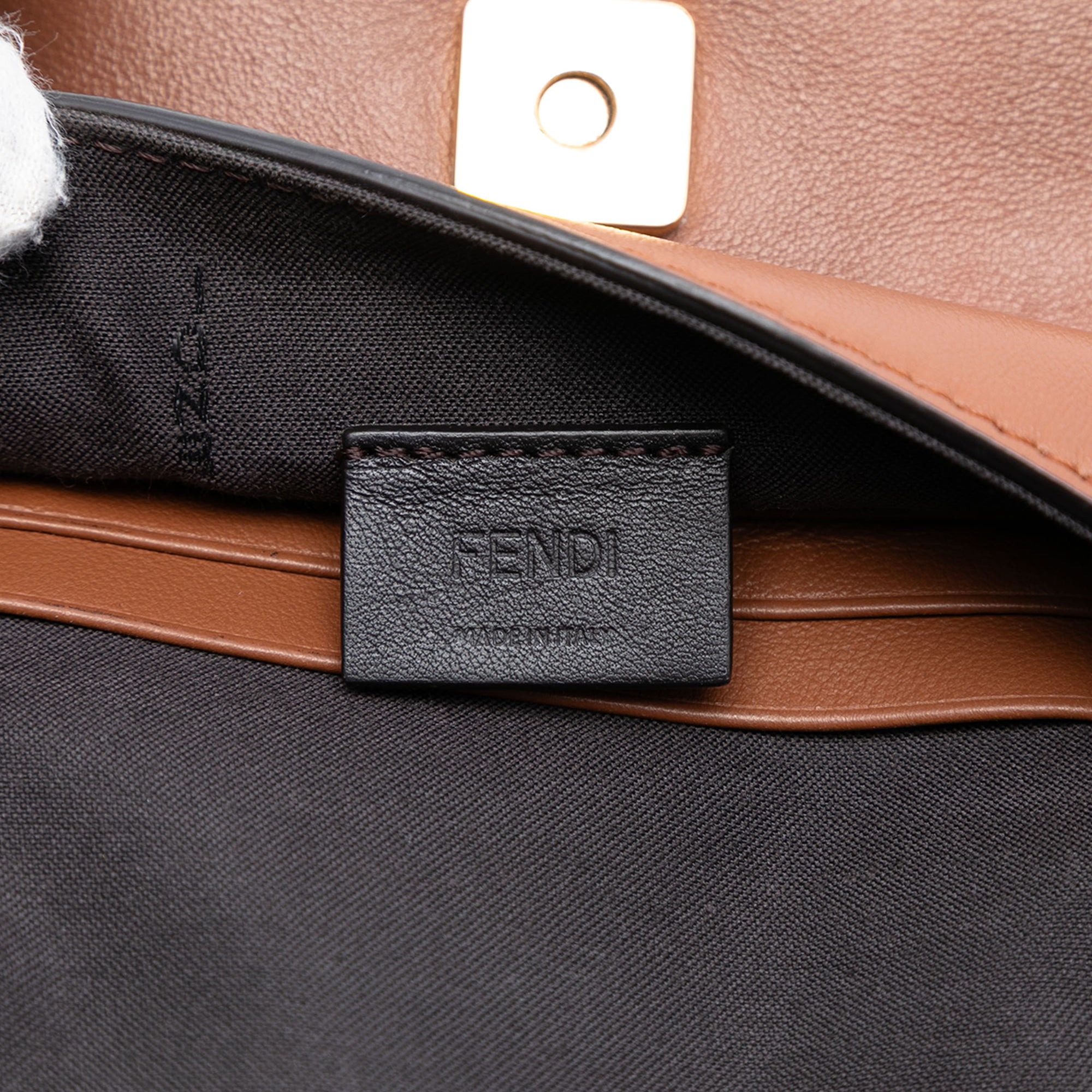 Leather Duo Baguette Crossbody - Image 5
