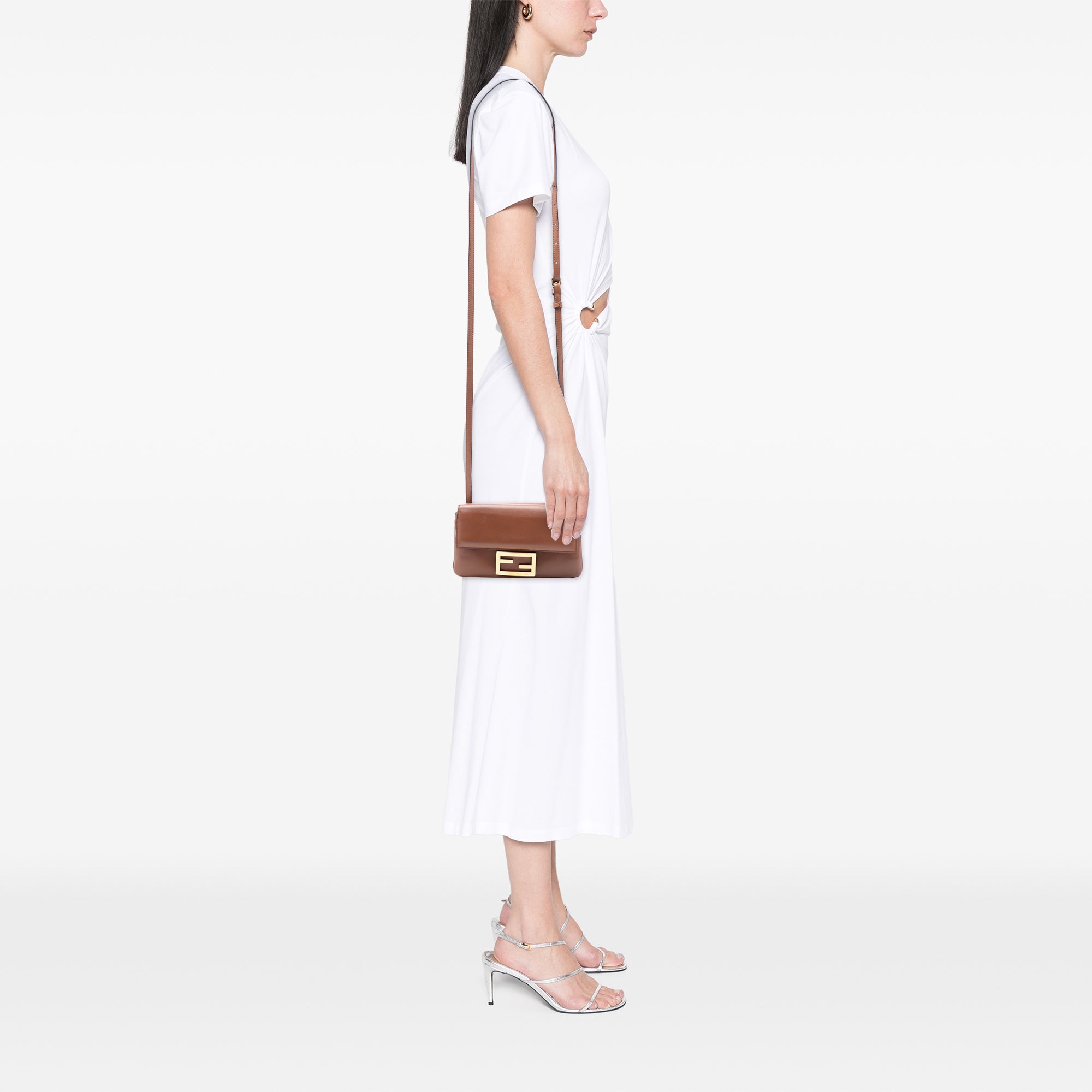 Leather Duo Baguette Crossbody - Image 7