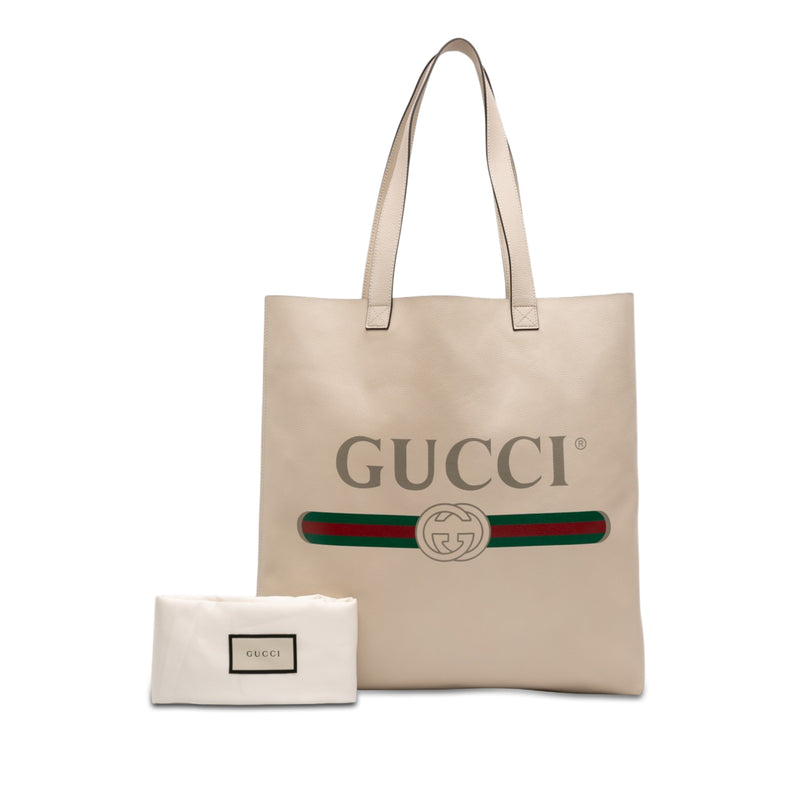 Calfskin Logo Tote - Image 7