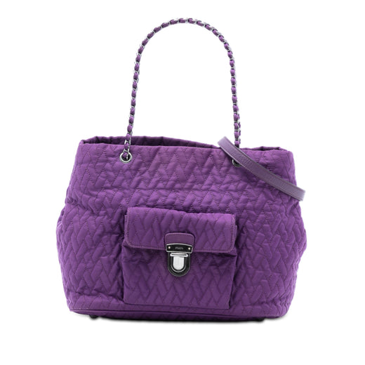 Impuntu Tessuto Chain Tote - Image 1