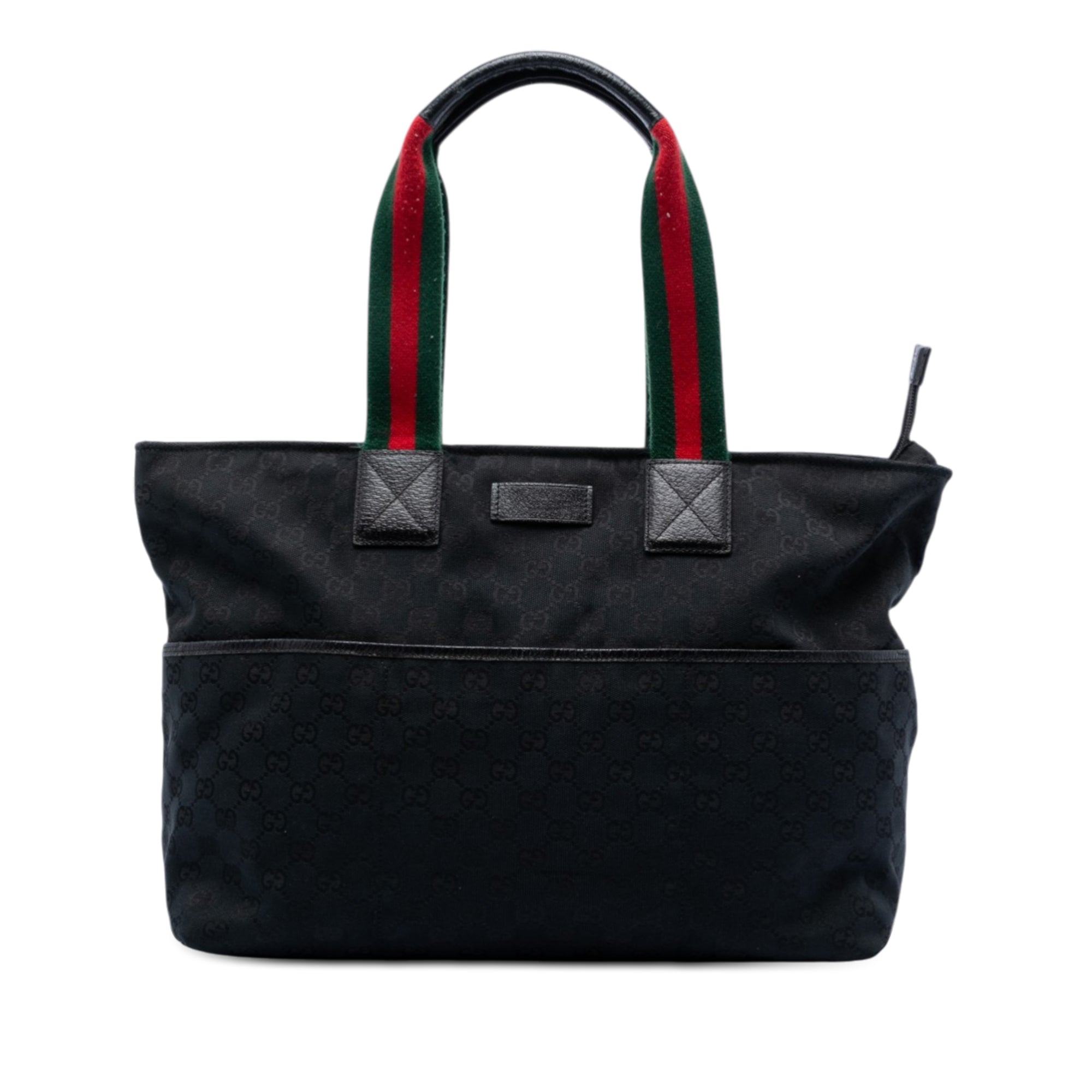 GG Canvas Web Tote - Image 1