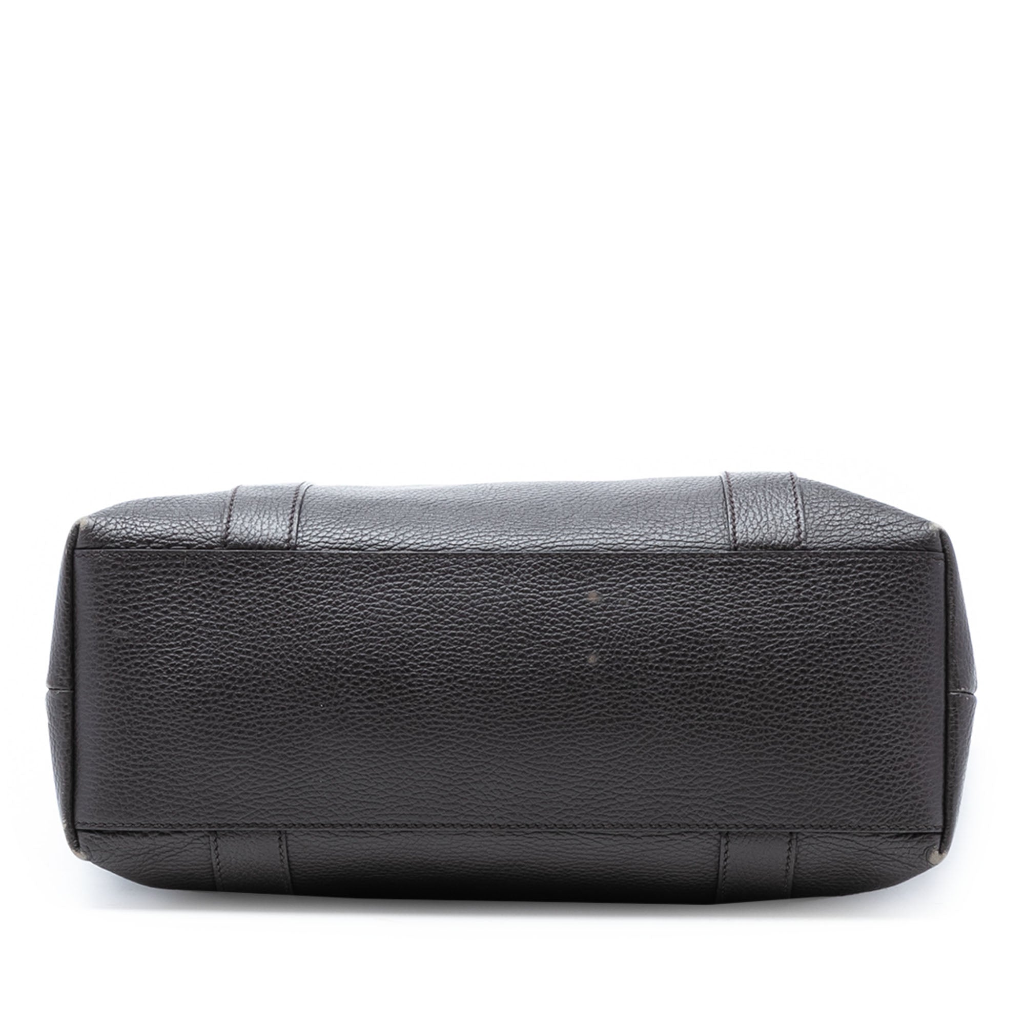 Grained Calfskin Bamboo Shopper Tote - Image 3