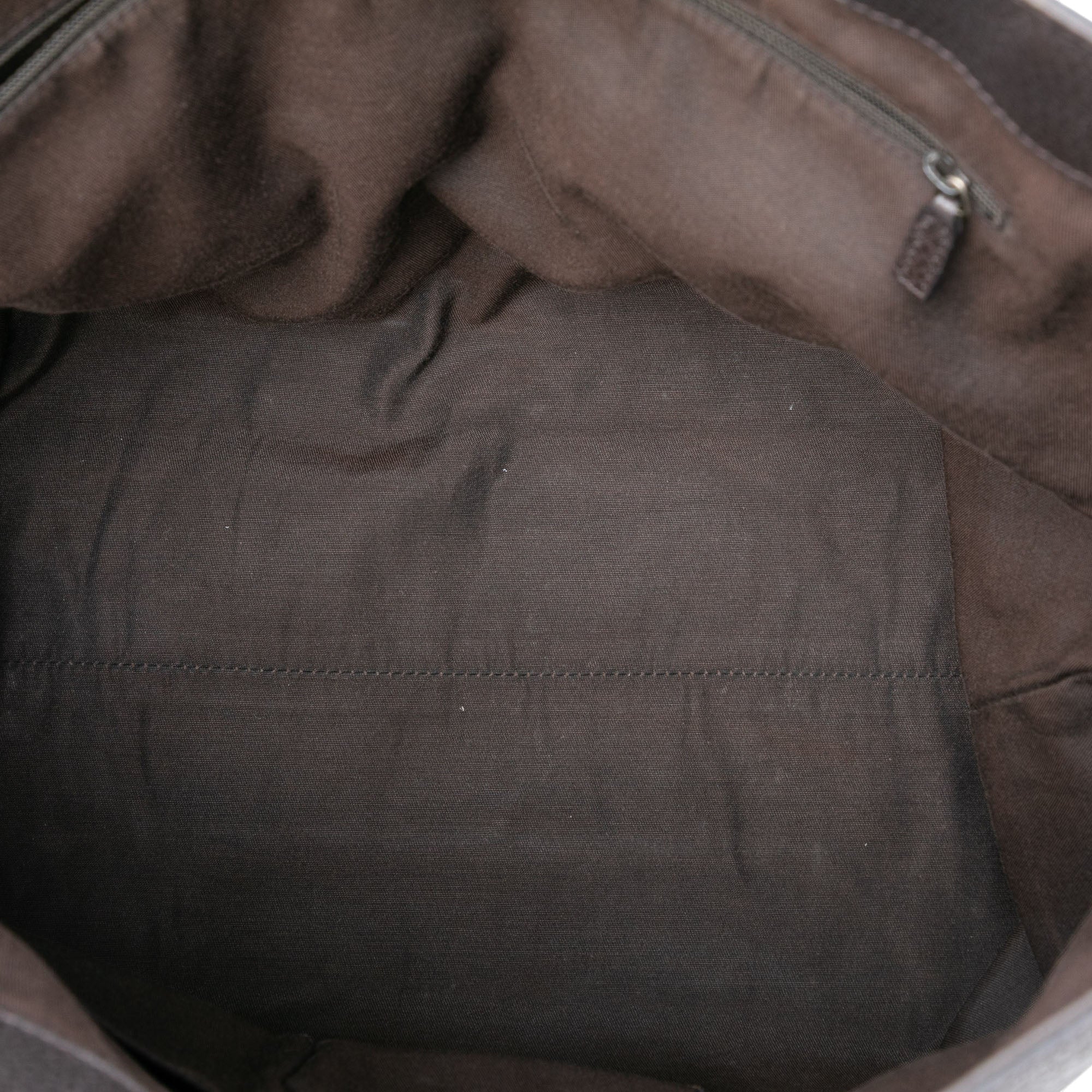 Grained Calfskin Bamboo Shopper Tote - Image 4