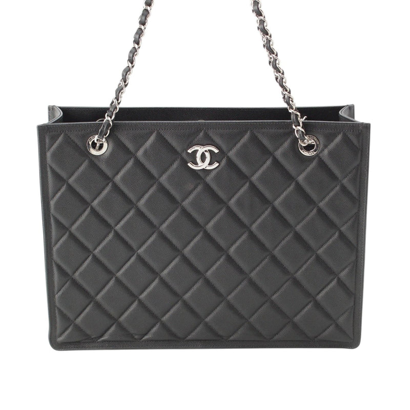 CC Quilted Caviar Chain Tote - Image 11