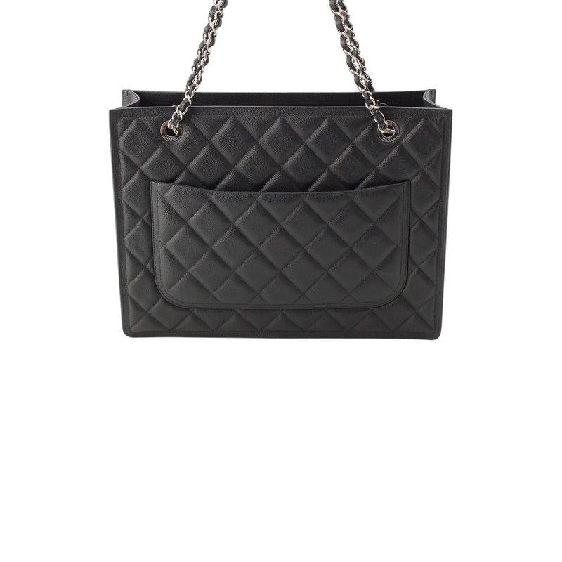 CC Quilted Caviar Chain Tote - Image 2