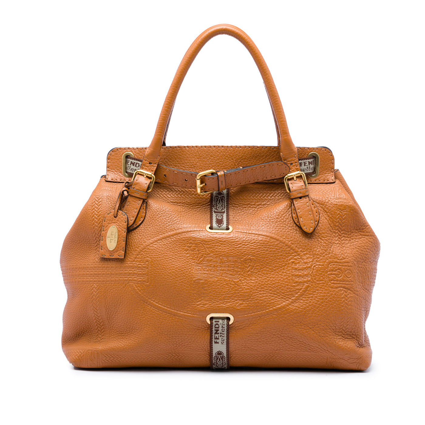 Large Leather Selleria Villa Borghese Tote - Image 1
