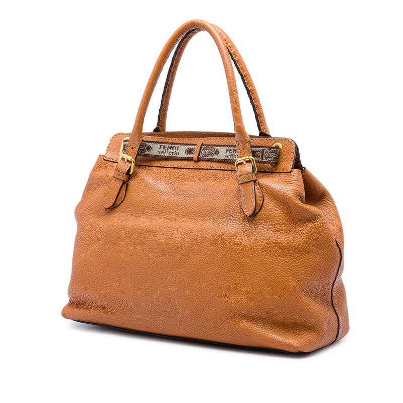 Large Leather Selleria Villa Borghese Tote - Image 2