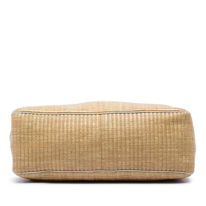 Large Straw Positano Scarf Tote - Image 3