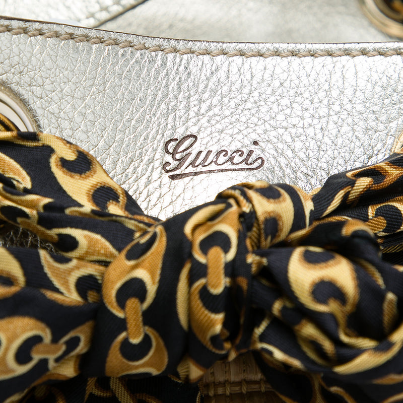 Large Straw Positano Scarf Tote - Image 4